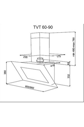 Teka Tvt 60.1 Siyah Duvar Tipi Davlumbaz