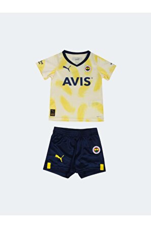 Fenerbahçe Orijinal Çocuk Forma Set 2022/2023 Miniset Sarı Lacivert