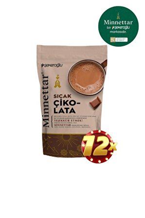 Minnettar Sıcak Çikolata 12 X 200 gr ( 12 Paket )