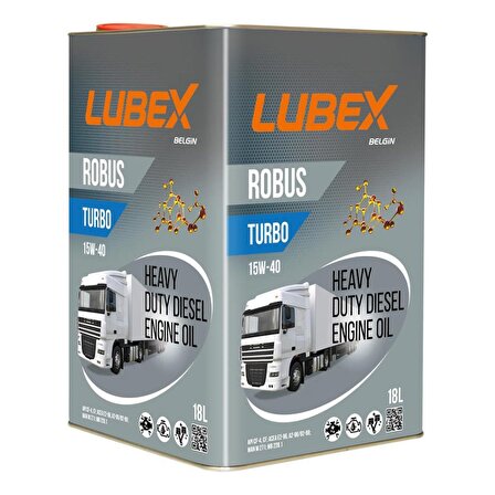 Lubex Robus Turbo 15W-40 18 LT Ağır Dizel Motor Yağı