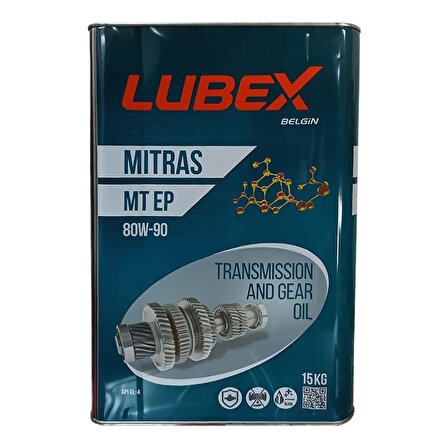 Lubex Mitras MT EP 80W-90 15 Kg Manuel Şanzıman Yağı