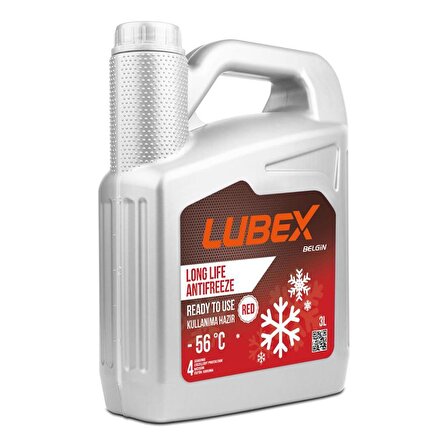 Lubex Long Life Antifriz Kırmızı 3 Lt -56 Derece