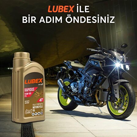 Lubex Rapidus FS 15W-50 1 Lt 4 Zamanlı Motosiklet Yağı