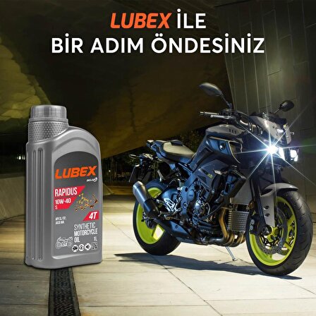 Lubex Rapidus S 10W-40 1 Lt 4 Zamanlı Motosiklet Yağı