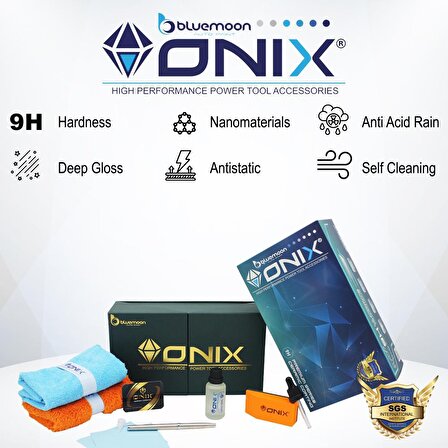 Bluemoon Onix 9H Premium Seri Nano Koruyucu Seramik Kaplama Seti
