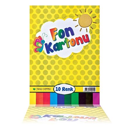 Çınar Fon Kartonu 24X34 10Lu A4