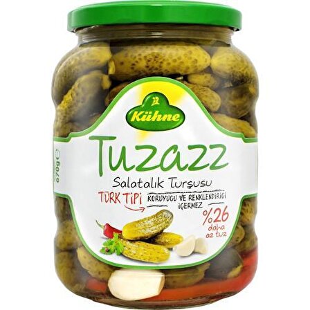 Kühne Tuzazz Salatalık Tursusu Cam 720 ml 