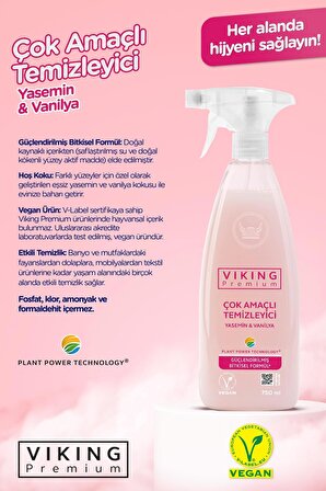 Viking Premium Çok Amaçlı Yasemin & Vanilya 750 ml 2 Adet