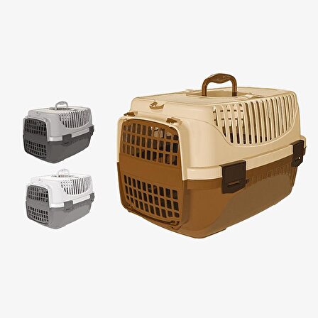 Plastart Kedi ve Köpek Taşıma Kabı (Plastik Kapı) No:2 36X55X35 Cm