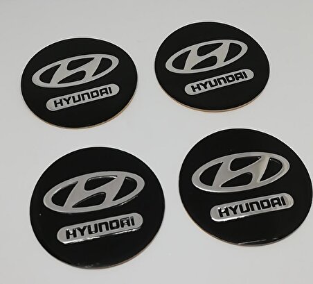 Hyundai Alüminyum Yapıştırma Jant Göbeği 4'lü 60mm Hyd1