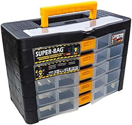 Super-Bag 5 Çekmeceli Organizer Takım Çantası - Asr2071
