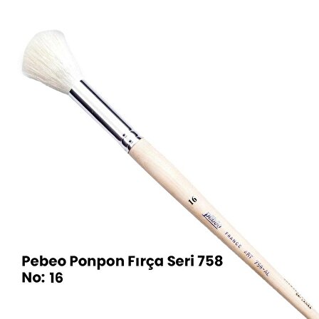 Pebeo 758 Seri Ponpon Fırça No 16