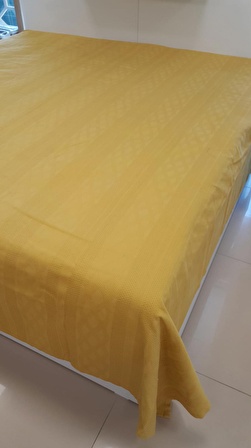 ETEHOMETEX ÇİFT KİŞİLİK PİKE YATAK ÖRTÜSÜ 240x260cm SARI 8696474231384