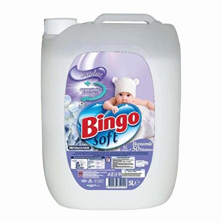 Bingo Soft Sıvı Deterjan 50 Yıkama Yumuşatıcı 5 lt