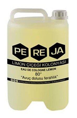 Pereja Limon Kolonyası 80 Derece Pet Şişe 5 lt