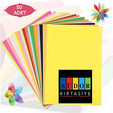 Südor A4 10 Renkli Fotokopi Kağıdı 50 Li RK02