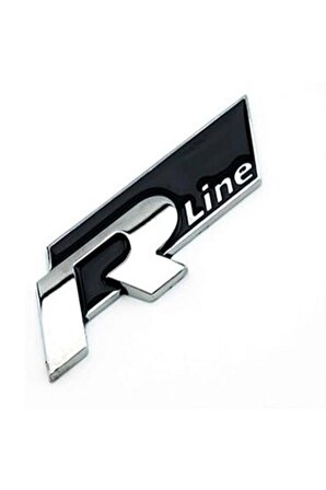 Volkswagen R Line Ön Panjur Logosu Siyah Metal Arması