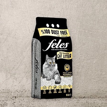 Feles Kedi Kumu 10 lt %100 TOZSUZ