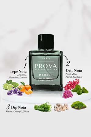 Prova Special Edition Marble 50 ml Aromatik Baharatlı Koku EDP Erkek Parfümü