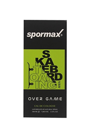 Spormax Skateboardıng Over Game Erkek Parfüm 100 Ml