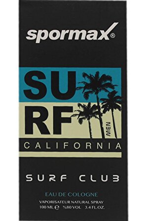 Spormax Surf Club Edc Erkek Parfüm 100 Ml 
