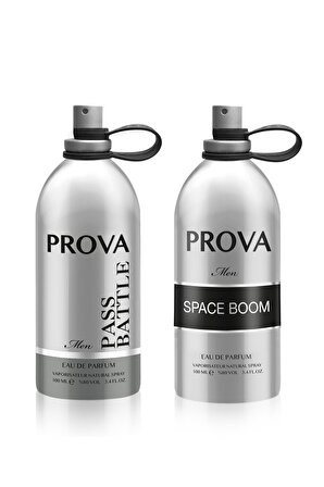 Prova Space Boom ve Pass Battle EDP Erkek Parfüm Seti 2 x 100 ml