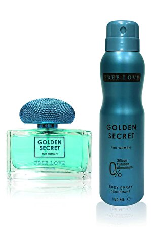 Free Love Golden Secret EDP Kadın Parfüm 100 ml ve Deodorant 150 ml