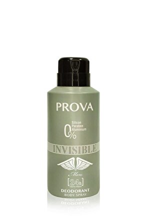 Prova Invisible Pudrasız Leke Yapmayan Erkek Sprey Deodorant 150 ml