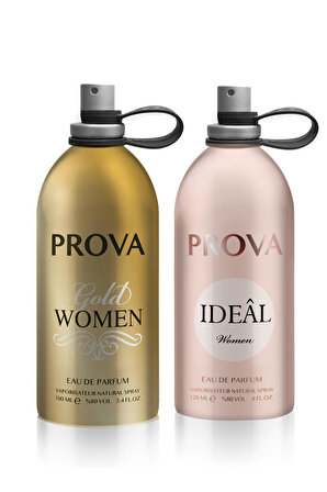 Prova Ideal ve Gold Women  EDP Kadın Parfüm Seti x2 120 ml 