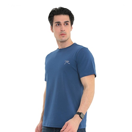 Raru Erkek %100 Pamuk T-Shirt GRAVIS İNDİGO