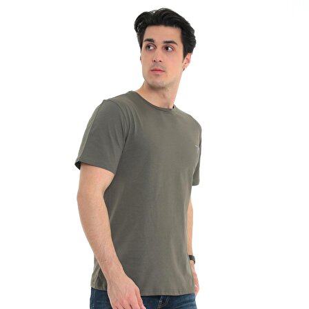 Raru Erkek %100 Pamuk T-Shirt GRAVIS HAKİ