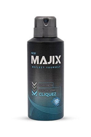 Majix Cliquez Pudrasız Erkek Sprey Deodorant 150 ml