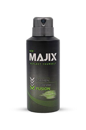 Majix Fusion Pudrasız Leke Yapmayan Erkek Sprey Deodorant 150 ml