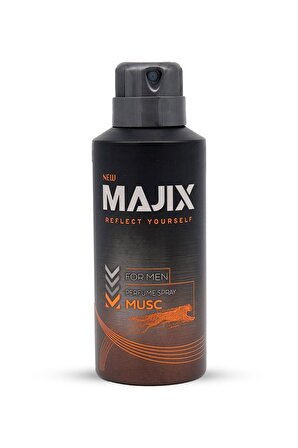 Majix Musc Pudrasız Leke Yapmayan Erkek Sprey Deodorant 150 ml
