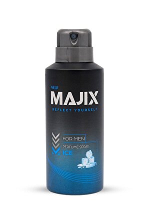 Majix Ice Pudrasız Leke Yapmayan Erkek Sprey Deodorant 150 ml