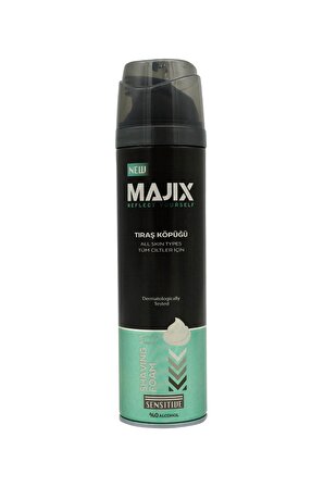 Majix Tıraş Köpüğü Sensitive 200 ml