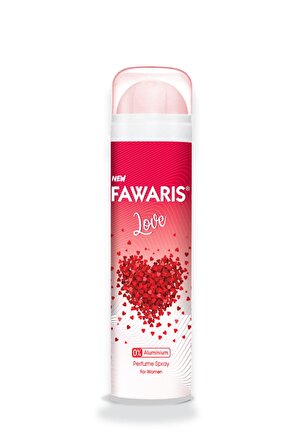 Fawaris Love Pudrasız Leke Yapmayan Kadın Sprey Deodorant 150 ml