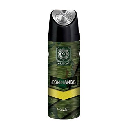 Aleda Commando Antiperspirant Ter Önleyici Leke Yapmayan Erkek Sprey Deodorant 200 ml