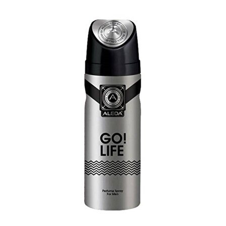 Aleda Go Life Antiperspirant Ter Önleyici Leke Yapmayan Erkek Sprey Deodorant 200 ml