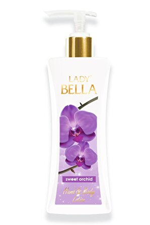 Lady Bella Besleyici Tüm Cilt Tipleri için Orkide Kokulu Vücut Losyonu 250 ml 