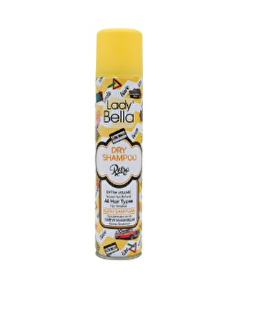 Lady Bella Retro Tüm Saçlar İçin Hacim Verici Kuru Şampuan 200 ml