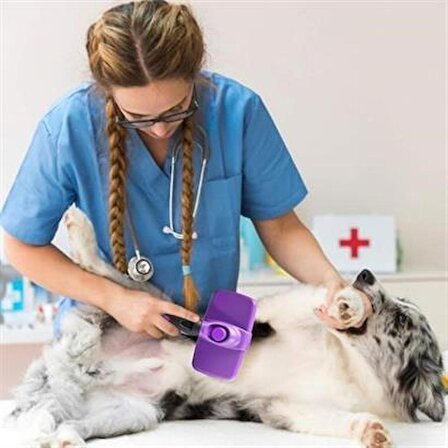 PET Miyav®  Otomatik Temizlenebilen Tuşlu Pratik Kedi Köpek Tüy Toplama Fırçası