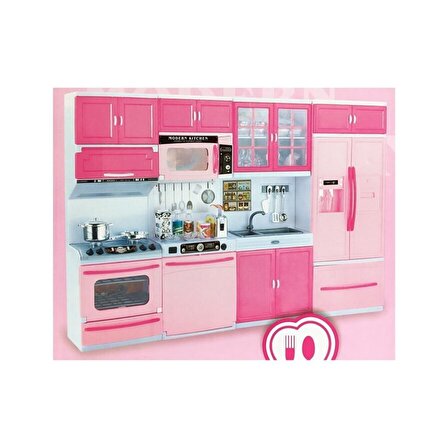 Mutfak Seti Oyuncak Şef Mutfak Seti 4 lü Buzdolabı Fırın Lavabo Bulaşık Makinesi Setİ