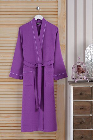 Varol Dama Serisi Kimono Yaka Pike Bornoz Sabahlık