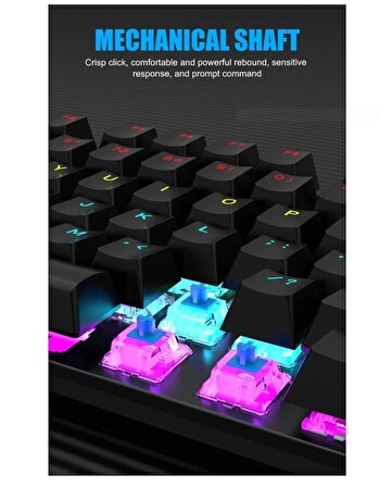 K50 Rgb Blue Switch Q Gaming Oyuncu Mekanik Klavye