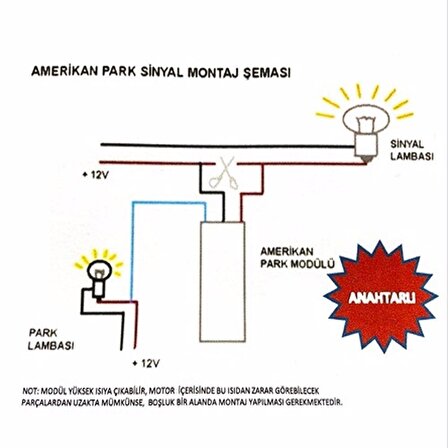 Park-Sinyal Modülü Amerikan Açma-Kapama Ayarsız Amerikan