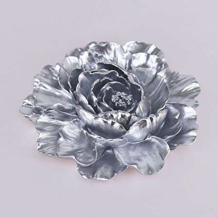 Lotus Dekoratif Çiçek Gümüş