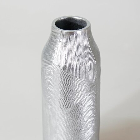 Selim Dekor Athena Küçük Vazo Gümüş