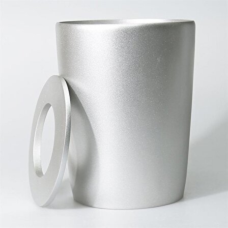 Conical Çöp Kovası Gümüş