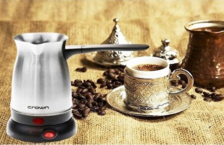 Crown Elektrikli Çelik Kahve Makinesi - CRW-7104